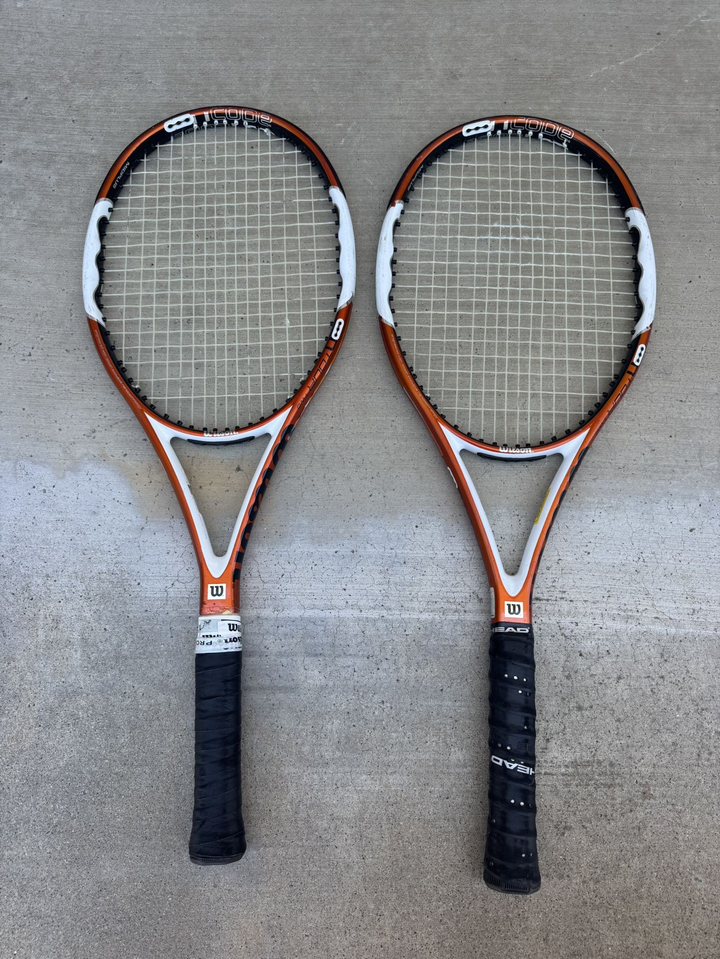 Wilson nCode nTour Two Tennis Rackets