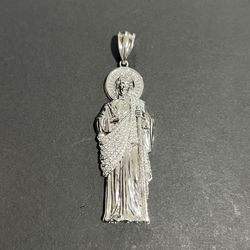 San Judas Tadeo .925 Silver Pendant Plata .925