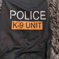 NEW Police Dog K-9 Unit - Brand New 15" Long, 18" Chest, Puppy Clothes Shirt