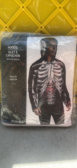 Skeleton Halloween Hoodie Adult S/M