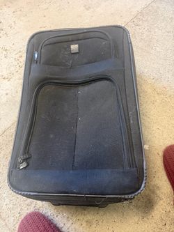 Black Soft-Shell Rolling Carry-On Luggage