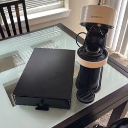 Nespresso Machine and pod Holder 