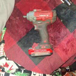 Craftsman Brushless 1/2 Impact W 20v Battery 