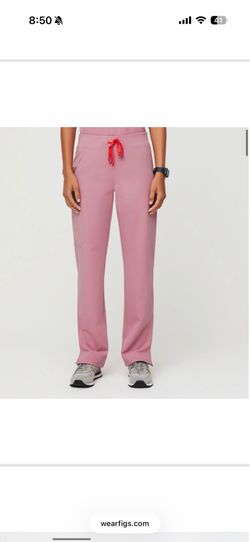 Chalk Pink Kade - Cargo Scrub Pants
