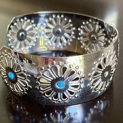 Sterling Silver Bangle Bracelet (925)