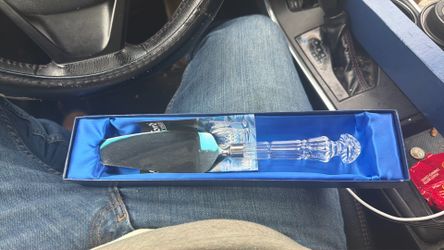 Waterford crystal knife and spatula