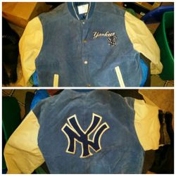 Leather & Suede New York Yankees jacket