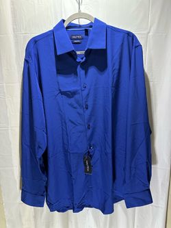 NWT Nautica Men's XL Long Sleeve Button Down Shirt