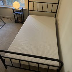 Twin Metal Bed Frame – Black