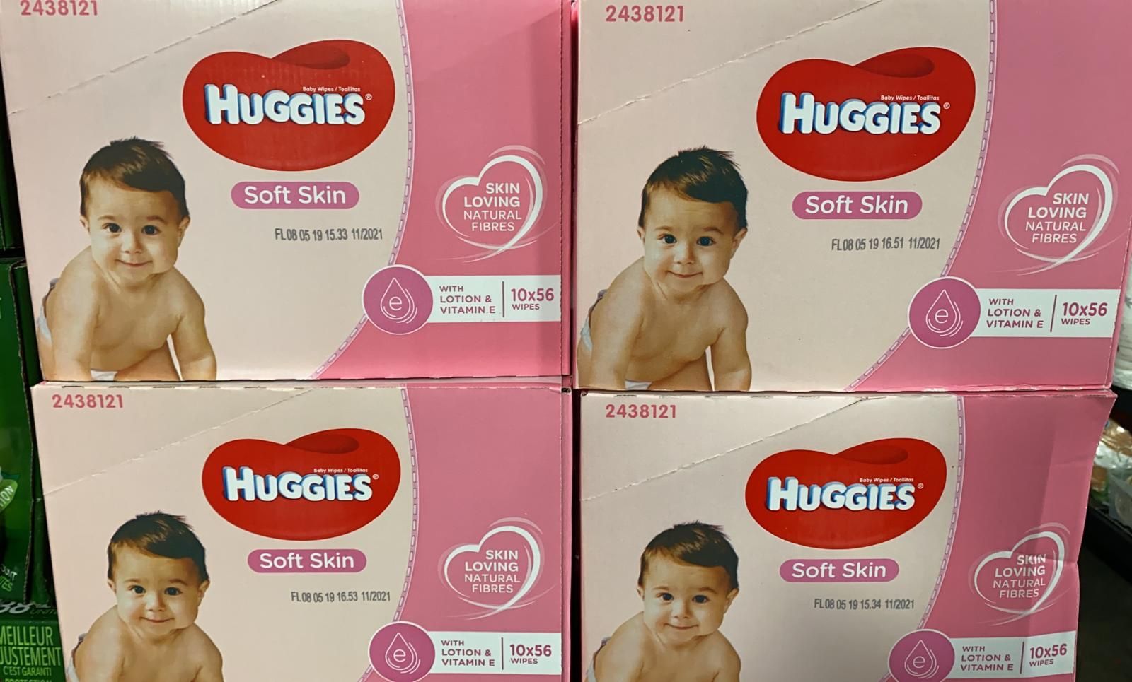 Huggies Soft Skin Wipes 560 count