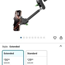 MAGIC JOHN Car Phone Holder, Ultra-Durable Mteal Phone Holders for Your Car, 360° Rotation Cell Phone Car Mount for Windshield, Suction Cup Car Phone 