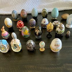 Decorative Eggs Collection 25 From Different Countries 