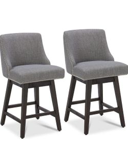 26" Counter Height Swivel Bar Stools 2-Pack ($349 retail)