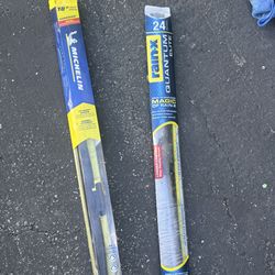 Windshield wipers Michelin and rainx size 18 and 24