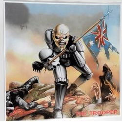 Iron Maiden Eddie Trooper Canvas Poster Mash Up Star Wars Stormtrooper 20" X 20"