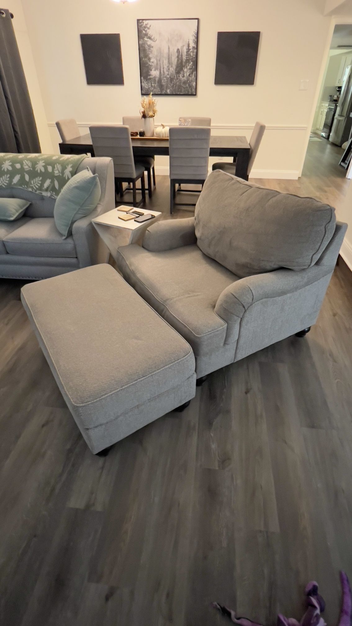 Chair & Ottoman - Ashley Furniture - Bralynn