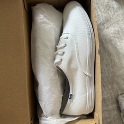 Keds White Fabric Shoes