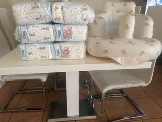 Huggies diapers  / inflatable infant chair