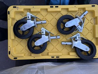 Heavy Duty Casters. Solid Rubber Swivel, Brand New