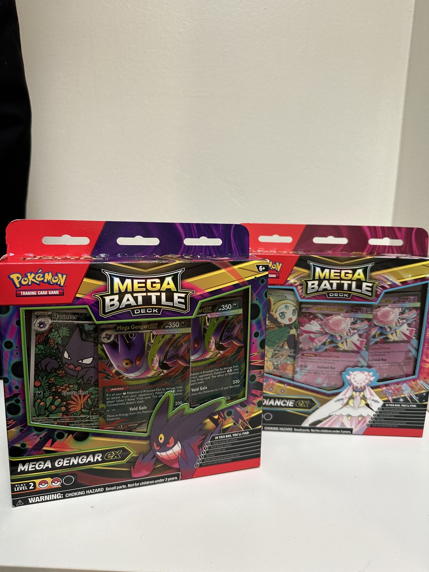 Mega Gengar EX And Mega Diancie EX Mega Battle Deck Lot
