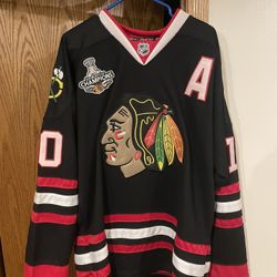 Black Hawks Jersey Reebok Sharp 10 Officially Licensed Jersey 