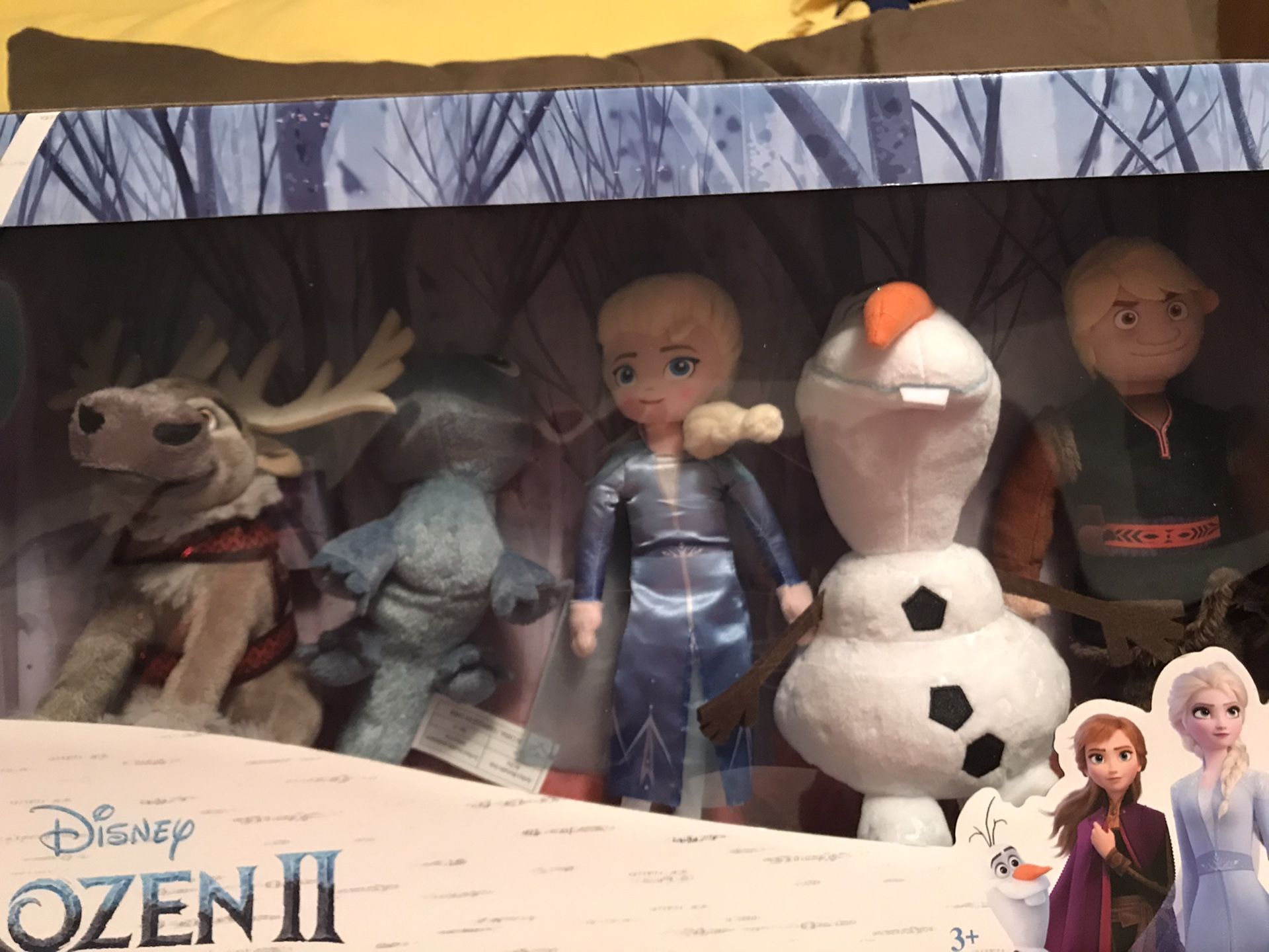 Disney Frozen 2 Plush Collector Set Bruni Salamander Elsa Kristoff Olaf Sven
