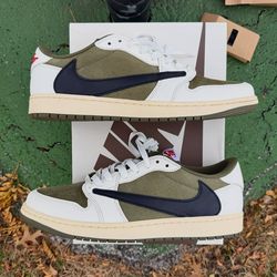 Travis Scott Nike Air Jordan 1 Low OG Olive & Medium Olive