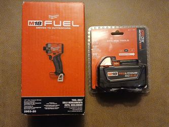 Milwaukee M18 Fuel Impact Driver & XC5.0 Battery