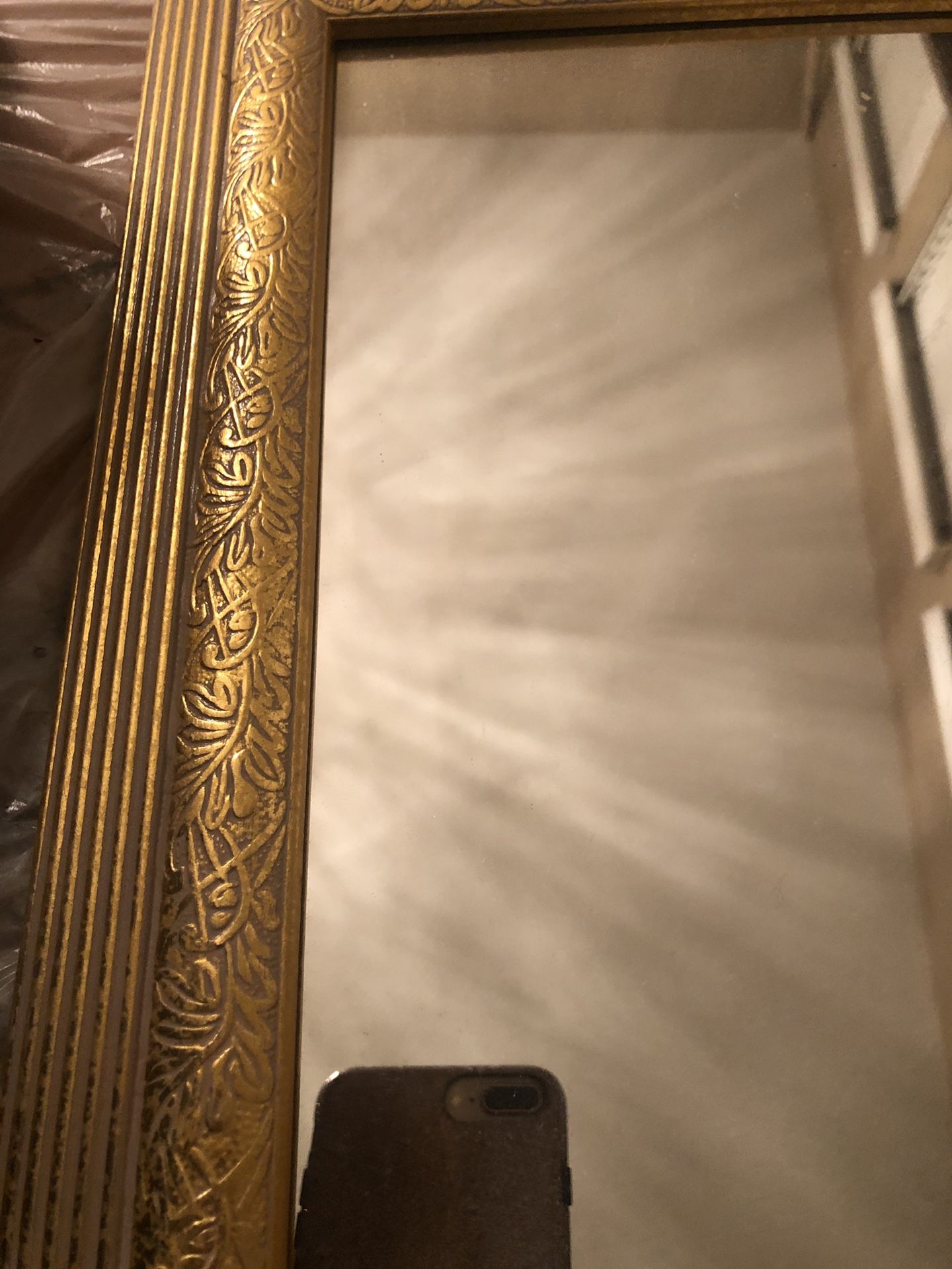2 gold mirrors