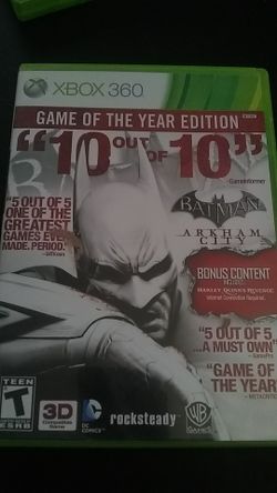 Xbox 360 Batman Arkham City
