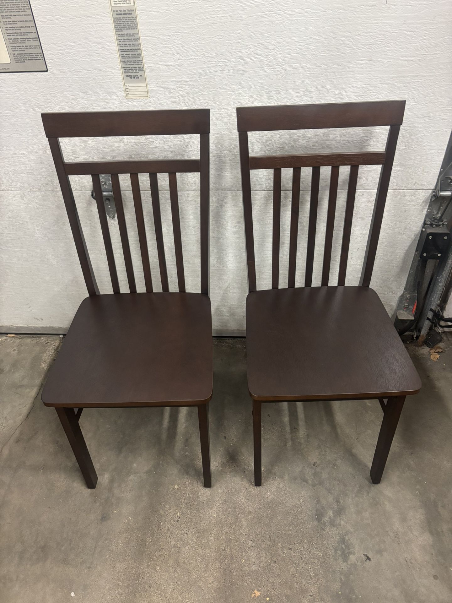 New Set of 2 Farmhouse Wooden Dining Chairs