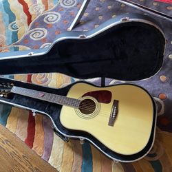 Fender DG-100 Natural Dreadnought Acoustic Guitar with SKB Freedom Hard Case