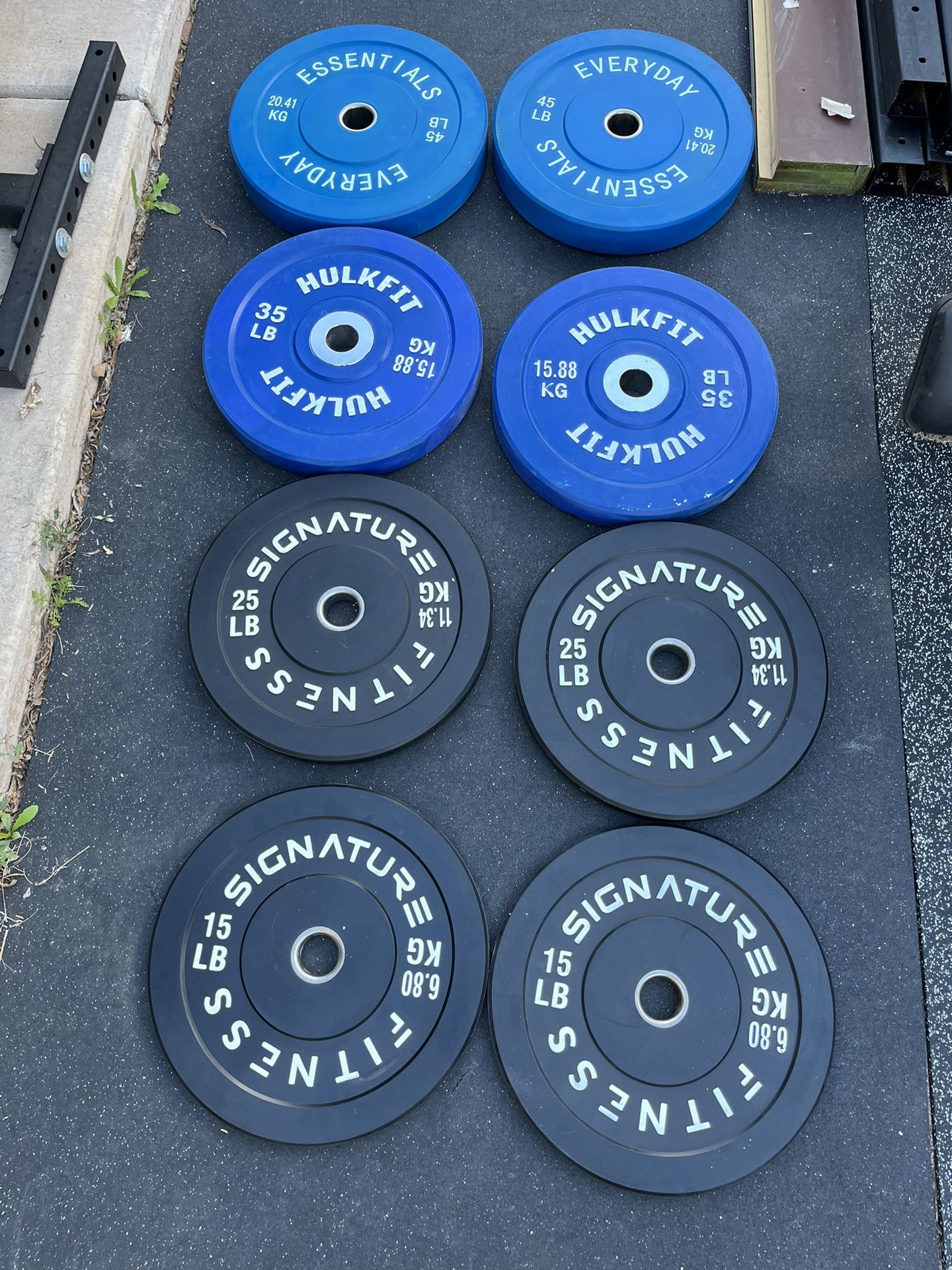 240lb Olympic Bumper Plate Set Weights