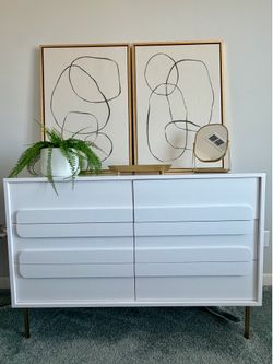 West Elm - Gemini Dresser 48” - all white - $400