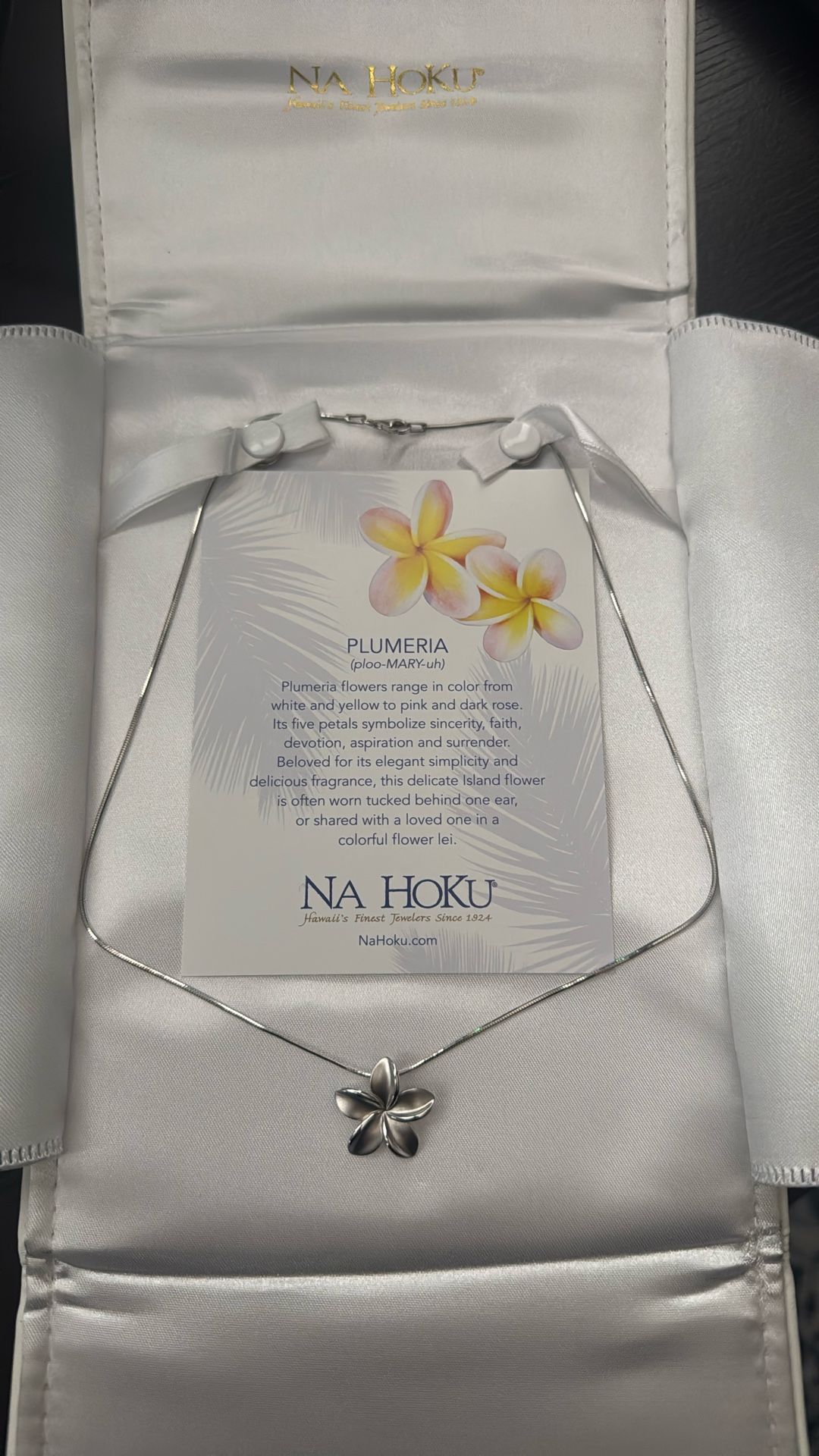 Na Hoku Plumeria Necklace