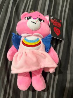 Netflix Care Bears x Stranger Things Cheer Bear as Eleven 9" Plush NWT NEW