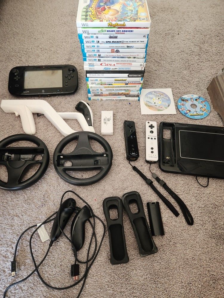 Nintendo WII U + Games and Accessories 