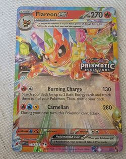 Pokemon card Flareon stamped