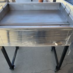 Taco Cart With 17x28 Griddle! 1/4 Inch Plate. Carrito Taquero 