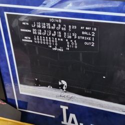 Sandy Koufax Autograph With A Koufax Baseball Card