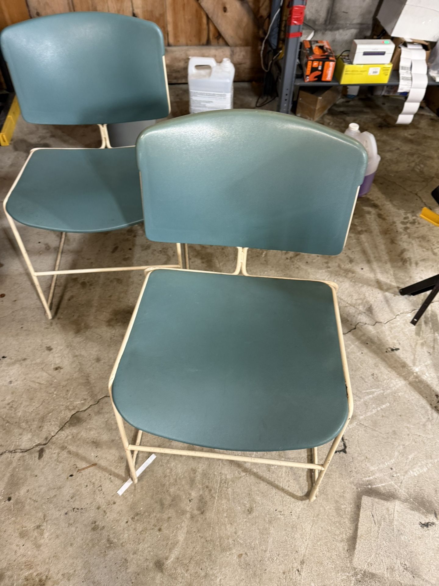 Seating Chair – Steelcase 472410 Aqua /blue Greenish Colored Chairs