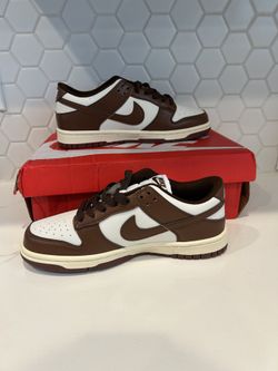 Nike Dunk Low Brown And White Size 6.5 Women New With Box