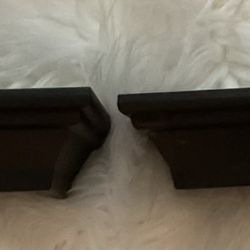 Set  Of 2 Little Black Shelves—8.5” Long X 4”wide