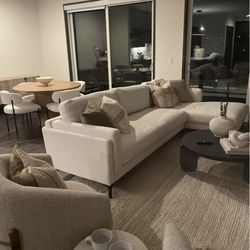 Right Chaise Couch - Gaby 3-Seat Chaise Sectional