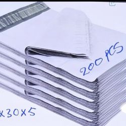 19 X 30 X 5 + 2.5 Expansion Poly Mailers Envelopes Shipping Bags 200/Case