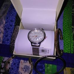 Designer Watch And Bracelets Set