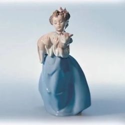Vintage New Lladro In Box- “My Chubby Kitty”