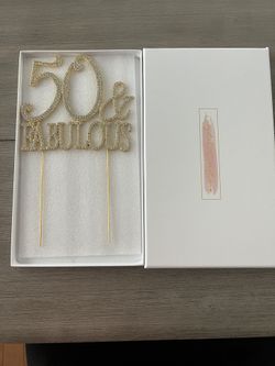 Cake Topper #50&Fabulous