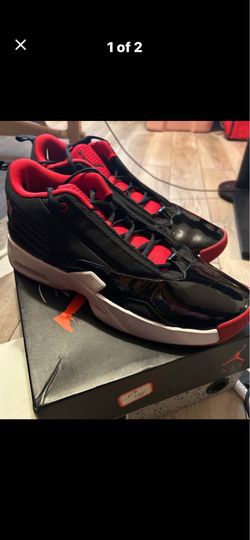 Jordan Max Aura 6 Bred Patent Mens - Black/Red - Size 12