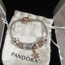 Pandora bracelet with Charms